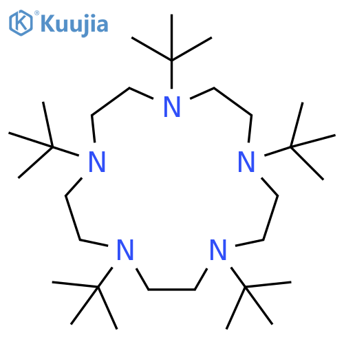 1,4,7,10,13-Pentaazacyclopentadecane, 1,4,7,10,13-pentakis(1,1-dimethylethyl)- structure