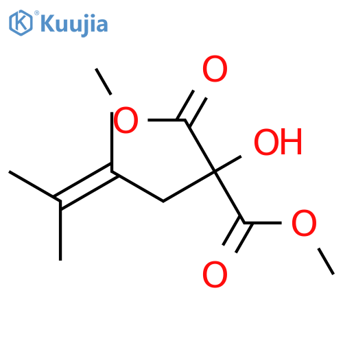 Propanedioic acid, (2,3-dimethyl-2-butenyl)hydroxy-, dimethyl ester structure