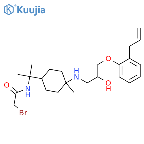 bromoacetylalprenololmenthane structure