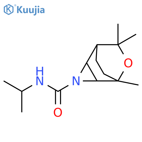 N-(1-Methylethyl)-5,7,7-trimethyl-6-oxa-3-azatricyclo(3.2.2.0(sup 2,4))nonane-3-carboxamide structure