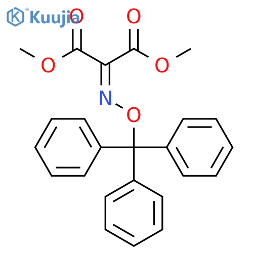 Dimethyl (trityloxyimino)malonate structure