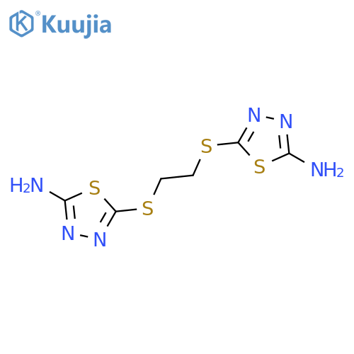 1,3,4-Thiadiazol-2-amine, 5,5'-[1,2-ethanediylbis(thio)]bis- structure