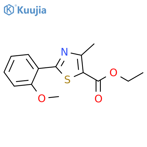 Ethyl 4-Methyl-2-(2-methoxyphenyl)thiazole-5-carboxylate structure