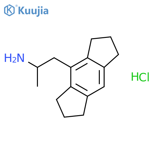 1-(1,2,3,5,6,7-hexahydro-s-indacen-4-yl)propan-2-amine hydrochloride structure