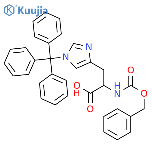 L-Histidine, N-[(phenylmethoxy)carbonyl]-1-(triphenylmethyl)- structure