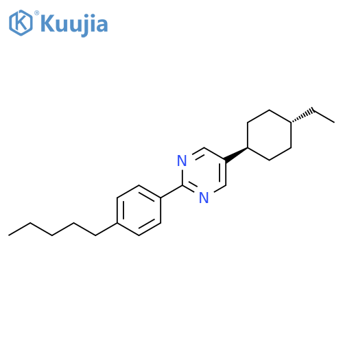 5-(4-pentylcyclohexyl)-2-(pentylphenyl)-, trans-Pyrimidine structure