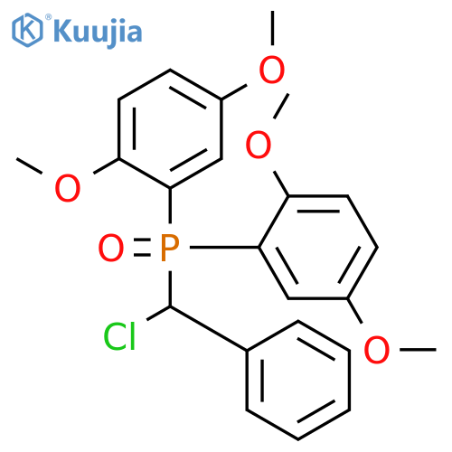 Phosphine oxide, (chlorophenylmethyl)bis(2,5-dimethoxyphenyl)- structure