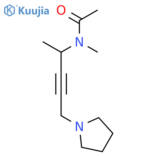Acetamide, N-methyl-N-[1-methyl-4-(1-pyrrolidinyl)-2-butynyl]-, (±)- structure