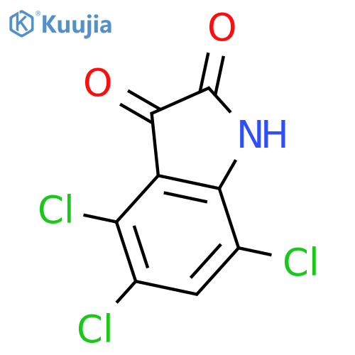 4,5,7-trichloro-2,3-dihydro-1H-indole-2,3-dione structure