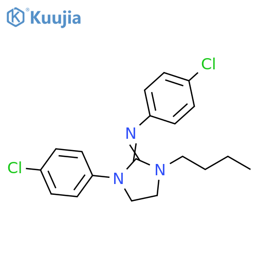 Benzenamine, N-[1-butyl-3-(4-chlorophenyl)-2-imidazolidinylidene]-4-chloro- structure