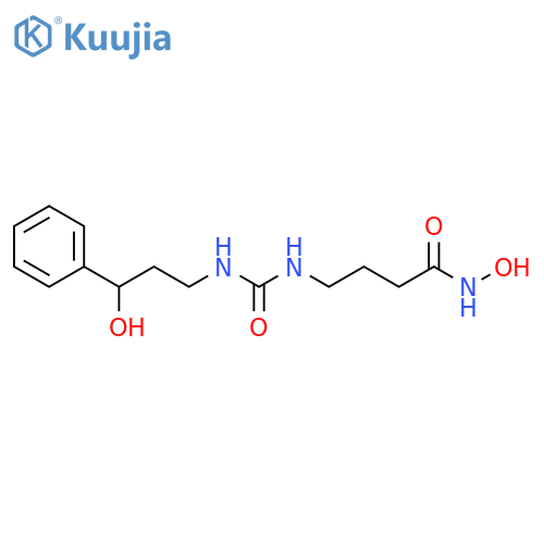 Butanamide,N-hydroxy-4-[[[(3-hydroxy-3-phenylpropyl)amino]carbonyl]amino]- structure