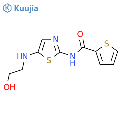 2-Thiophenecarboxamide, N-[5-[(2-hydroxyethyl)amino]-2-thiazolyl]- structure