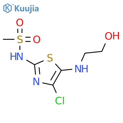 Methanesulfonamide, N-[4-chloro-5-[(2-hydroxyethyl)amino]-2-thiazolyl]- structure