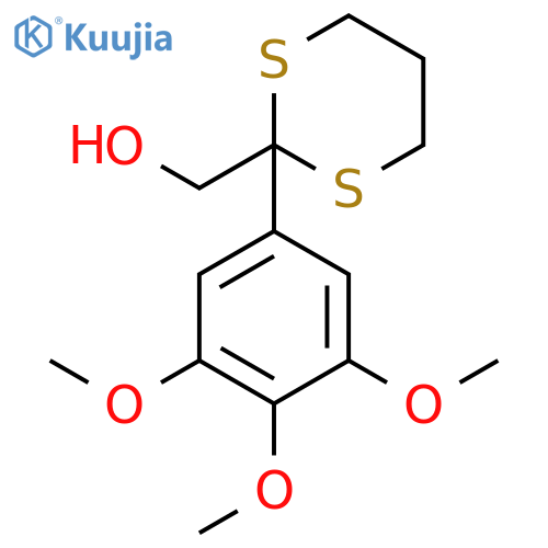 1,3-Dithiane-2-methanol, 2-(3,4,5-trimethoxyphenyl)- structure