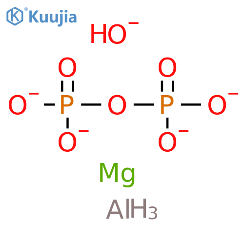 Aluminum magnesium (diphosphate) hydroxide structure