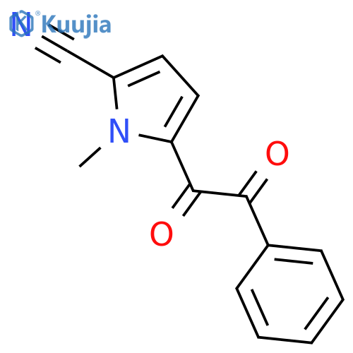 1H-Pyrrole-2-carbonitrile, 1-methyl-5-(oxophenylacetyl)- structure