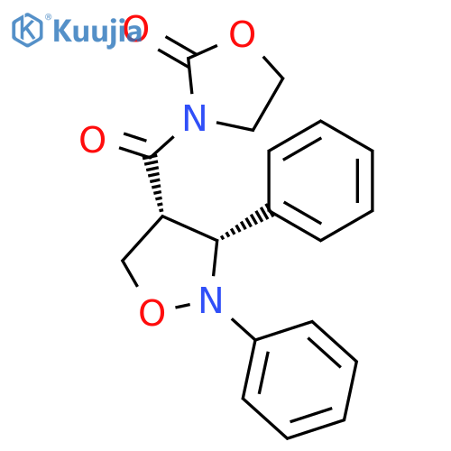 2-Oxazolidinone, 3-[[(3R,4R)-2,3-diphenyl-4-isoxazolidinyl]carbonyl]- structure