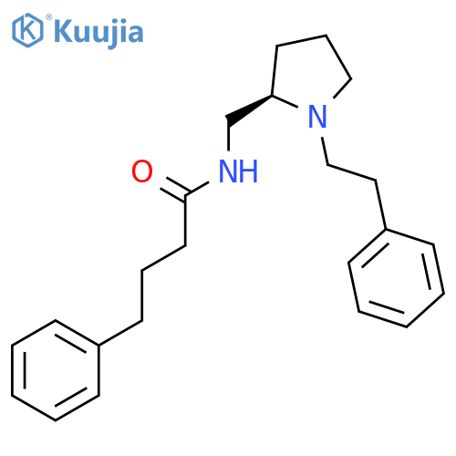 Benzenebutanamide, N-[[(2R)-1-(2-phenylethyl)-2-pyrrolidinyl]methyl]- structure