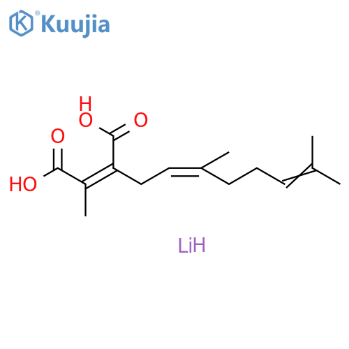 2-Butenedioic acid, 2-[(2Z)-3,7-dimethyl-2,6-octadien-1-yl]-3-methyl-, lithium salt (1:2), (2Z)- structure