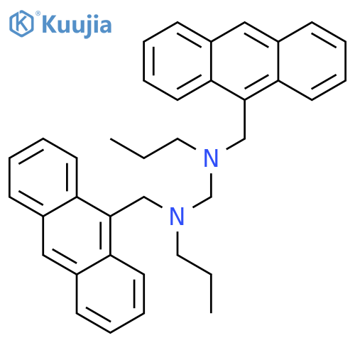 Methanediamine, N,N'-bis(9-anthracenylmethyl)-N,N'-dipropyl- structure
