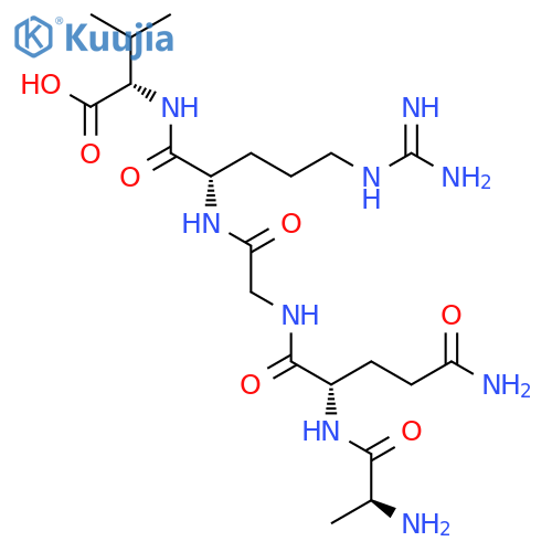 L-Valine, L-alanyl-L-glutaminylglycyl-L-arginyl- structure