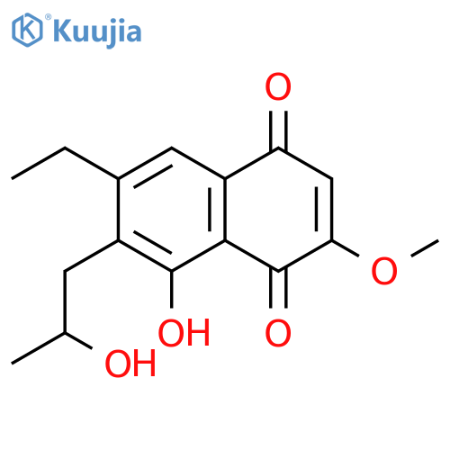 1,4-Naphthalenedione,6-ethyl-8-hydroxy-7-(2-hydroxypropyl)-2-methoxy- structure