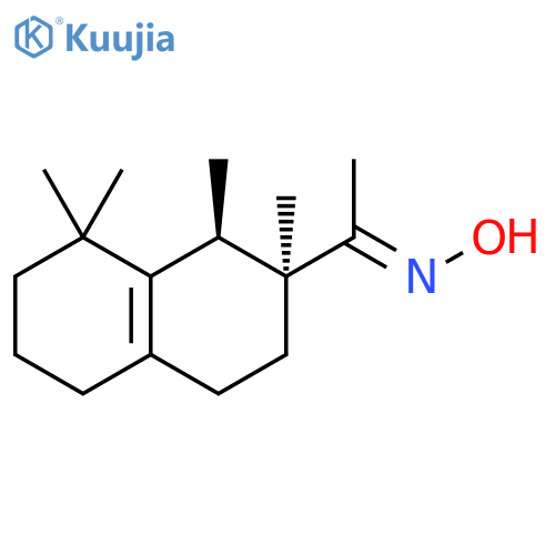 Ethanone, 1-[(1R,2S)-1,2,3,4,5,6,7,8-octahydro-1,2,8,8-tetramethyl-2-naphthalenyl]-, oxime, (1E)-rel- structure