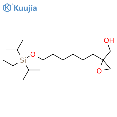 Oxiranemethanol, 2-[6-[[tris(1-methylethyl)silyl]oxy]hexyl]- structure