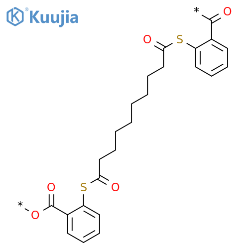 POLY[OXYCARBONYL-1,2-PHENYLENETHIO(1,10-DIOXO-1,10-DECANEDIYL)THIO-1,2-PHENYLENECARBONYL] structure