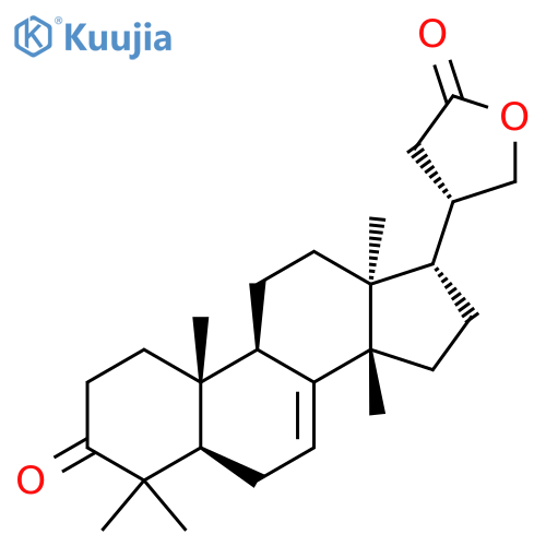3-Oxo-24,25,26,27-tetranortirucall-7-en-23,21-olide structure