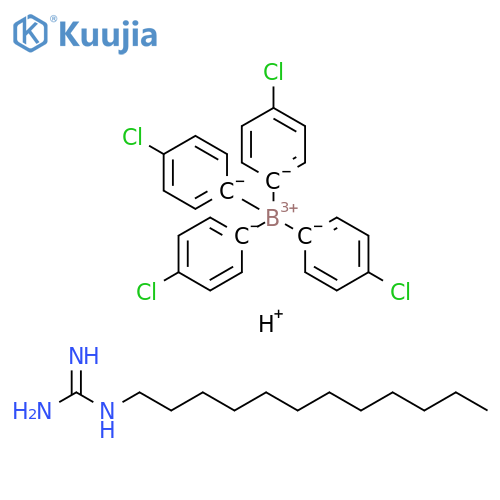 Borate(1-), tetrakis(4-chlorophenyl)-, hydrogen, compd. with dodecylguanidine (1:1) (9CI) structure