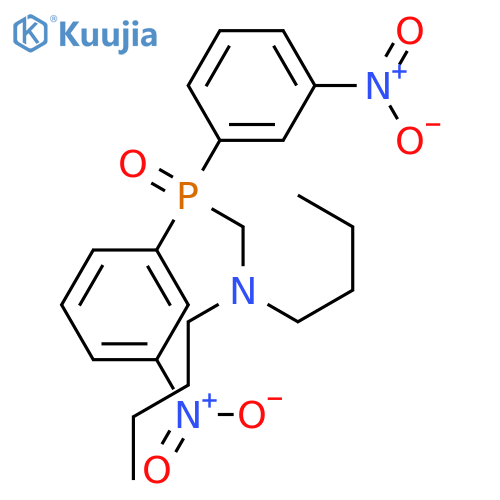 1-Butanamine, N-[[bis(3-nitrophenyl)phosphinyl]methyl]-N-butyl- structure