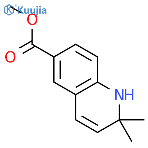 6-Quinolinecarboxylicacid, 1,2-dihydro-2,2-dimethyl-, methyl ester structure