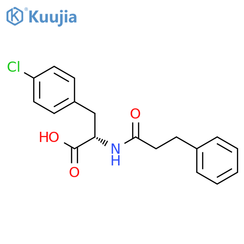 L-PHENYLALANINE, 4-CHLORO-N-(1-OXO-3-PHENYLPROPYL)- structure
