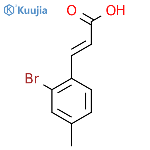 (2E)-3-(2-Bromo-4-methylphenyl)acrylic acid structure