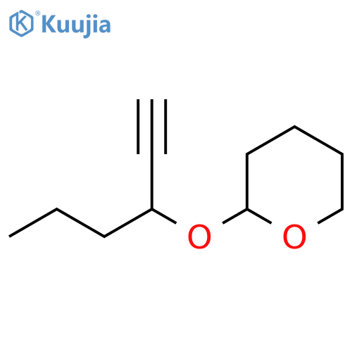 2H-Pyran, 2-(1-ethynylbutoxy)tetrahydro- structure