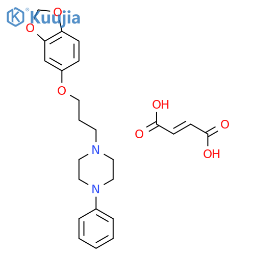 1-[3-(3,4-METHYLENEDIOXYPHENOXY)PROPYL]-4-PHENYL-PIPERAZINE MALEATE structure
