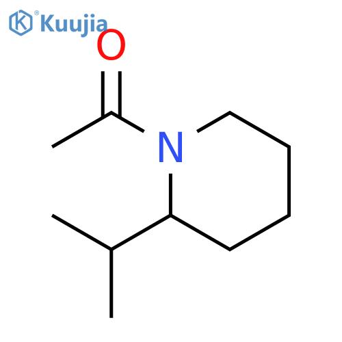 Piperidine, 1-acetyl-2-(1-methylethyl)- (9CI) structure
