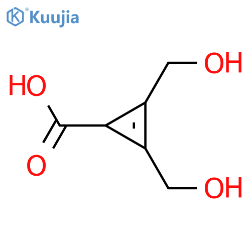 2-Cyclopropene-1-carboxylic acid, 2,3-bis(hydroxymethyl)- (9CI) structure
