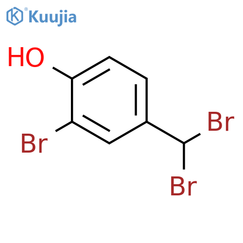 PHENOL, 2-BROMO-4-(DIBROMOMETHYL)- structure