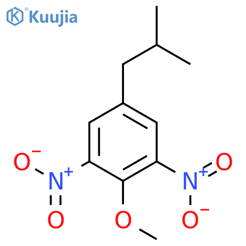 Benzene, 2-methoxy-5-(2-methylpropyl)-1,3-dinitro- structure