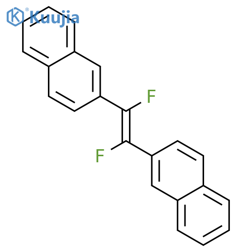 Naphthalene, 2,2'-(1,2-difluoro-1,2-ethenediyl)bis- structure