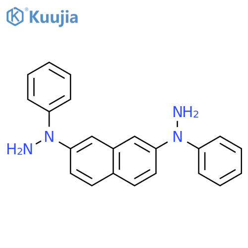 1,1'-(Naphthalene-2,7-diyl)bis(1-phenylhydrazine) structure