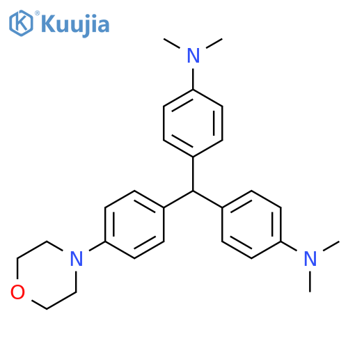 Benzenamine, 4,4'-[[4-(4-morpholinyl)phenyl]methylene]bis[N,N-dimethyl- structure