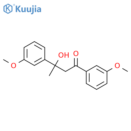 1-Butanone, 3-hydroxy-1,3-bis(3-methoxyphenyl)- structure