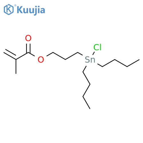 2-Propenoic acid, 2-methyl-, 3-(dibutylchlorostannyl)propyl ester structure