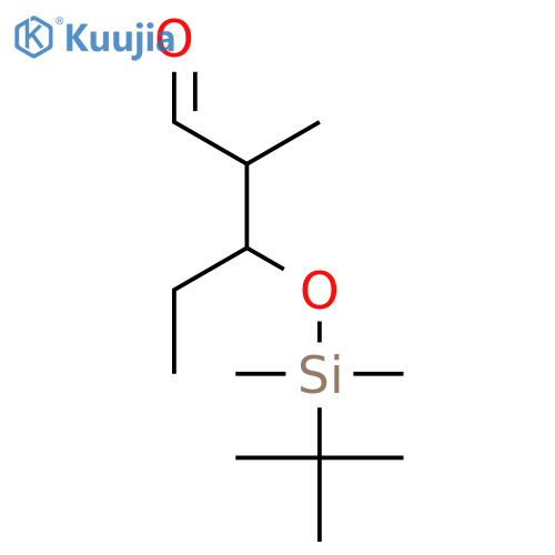 Pentanal, 3-[[(1,1-dimethylethyl)dimethylsilyl]oxy]-2-methyl-, (2R,3R)- structure