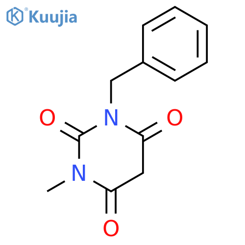 2,4,6(1H,3H,5H)-PYRIMIDINETRIONE, 1-METHYL-3-(PHENYLMETHYL)- structure