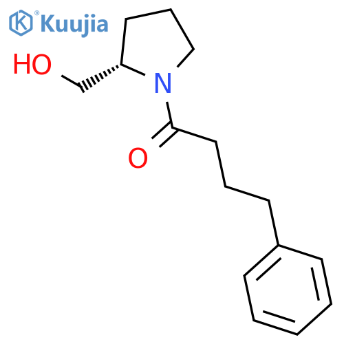 2-PYRROLIDINEMETHANOL, 1-(1-OXO-4-PHENYLBUTYL)-, (S)- structure