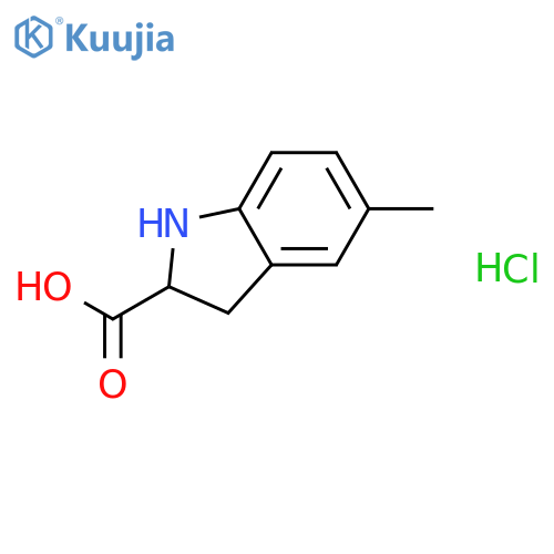 5-methyl-2-indolinecarboxylic Acid hydrochloride structure